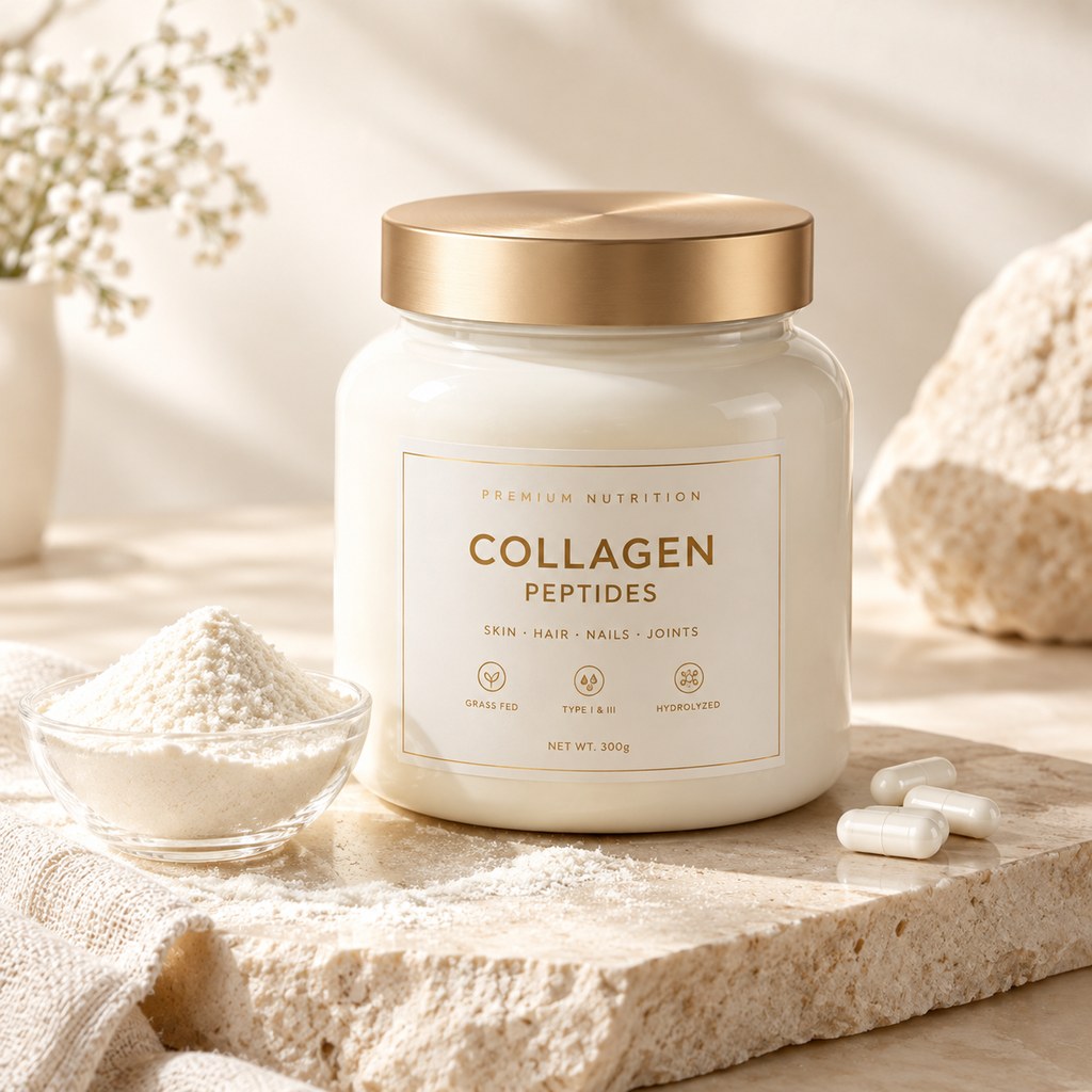 packaging design collagen peptides jar