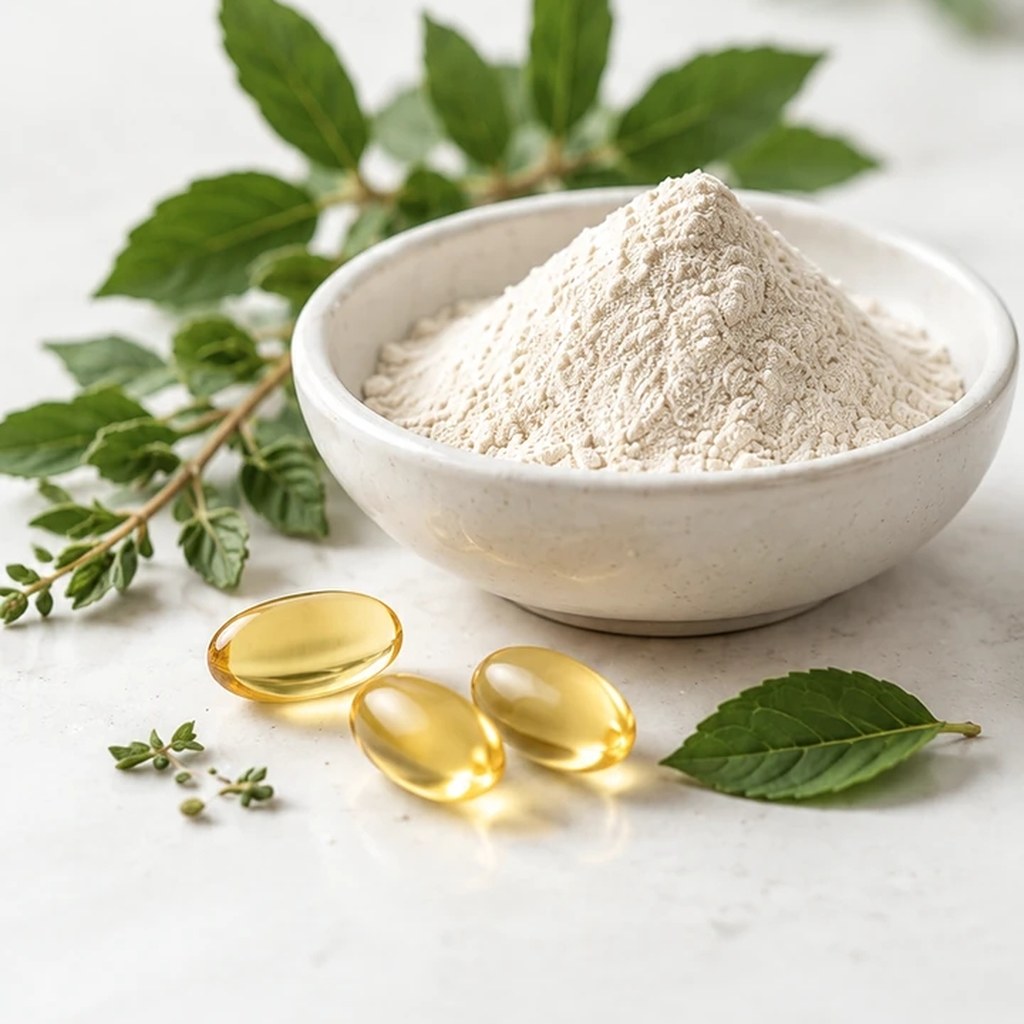 home botanical powder softgels
